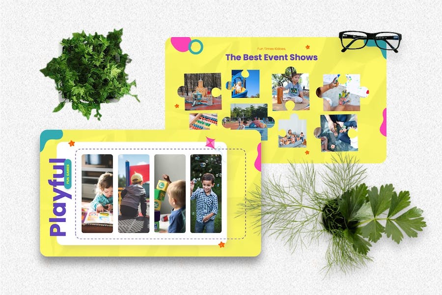 儿童教育世界课程设计PPT模板 - 顶尖PPT