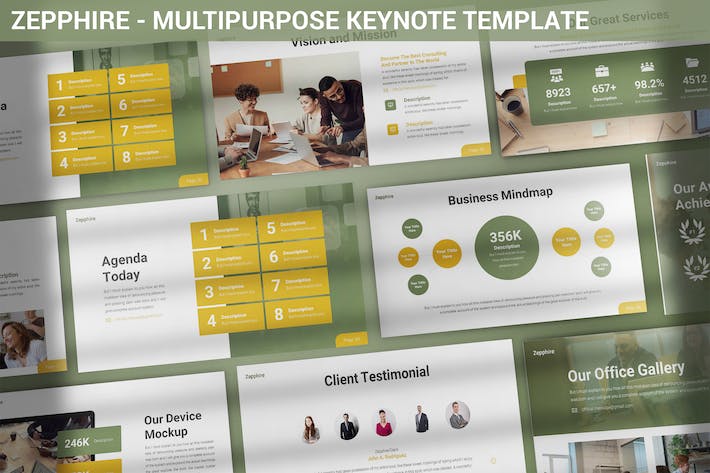 国外商业公司年度总结汇报新年规划keynote模板 - 顶尖PPT