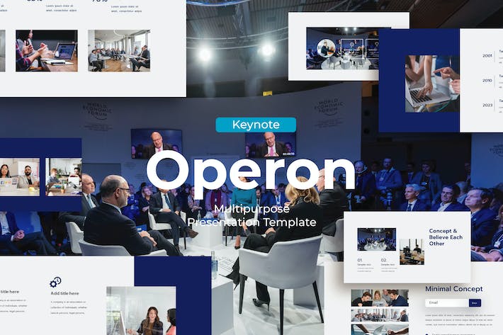 会议讨论企业介绍keynote模板 - 顶尖PPT