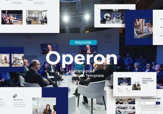 会议讨论企业介绍keynote模板 - 顶尖PPT