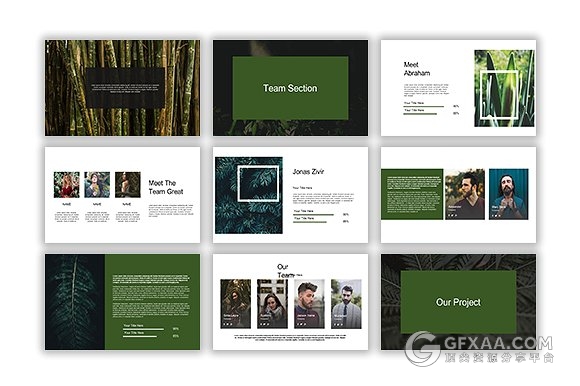 67页摄影植物花卉展示介绍keynote模板 - 顶尖PPT