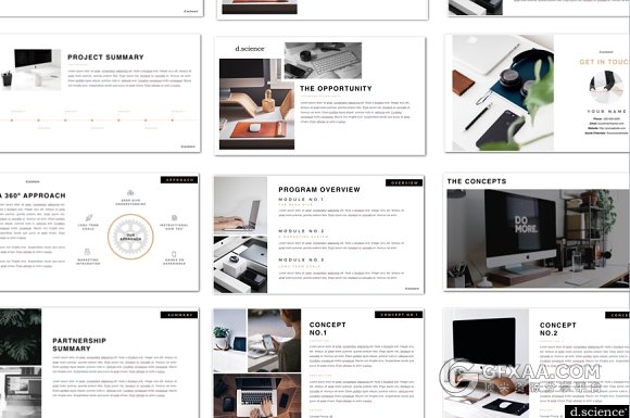 团队公司办公环境介绍展示PPT+keynote模板 - 顶尖PPT