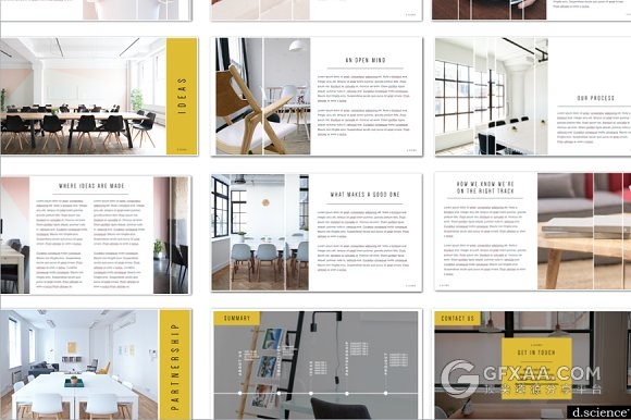 团队公司办公环境介绍展示PPT+keynote模板 - 顶尖PPT