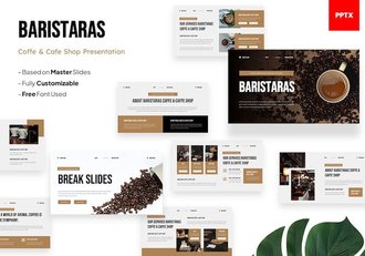 咖啡店咖啡厅餐饮品牌推广PPT模板 - 顶尖PPT