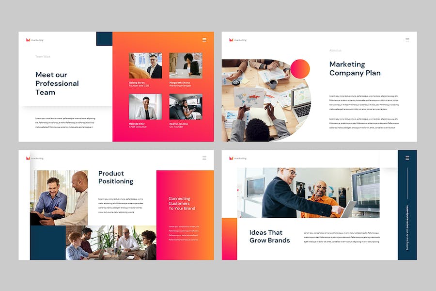 商业市场营销策略展示PPT模板 - 顶尖PPT