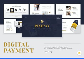 数字支付系统介绍PPT模板 - 顶尖PPT