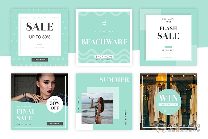 清新文艺风格小尺寸手机端PPT模板 - 顶尖PPT