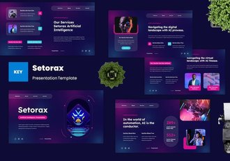 人工智能AI技术应用Keynote模板 - 顶尖PPT