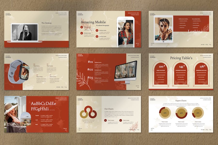 建筑室内设计3D建模展示Keynote模板 - 顶尖PPT