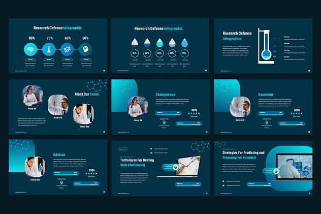 研究防御科学领域PPT模板 - 顶尖PPT