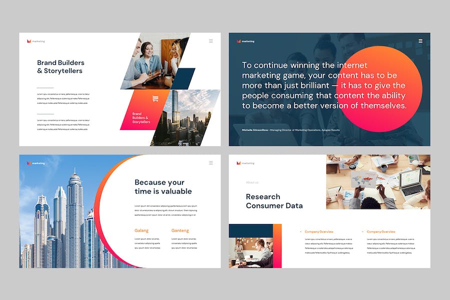 商业市场营销策略展示PPT模板 - 顶尖PPT