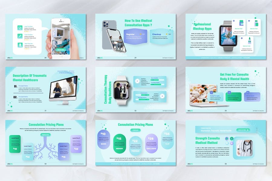 健康产品介绍养生理念分享keynote模板 - 顶尖PPT