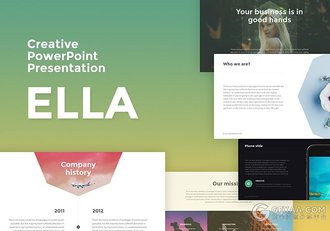 86页简约摄影模特展示多用途PPT模板 - 顶尖PPT