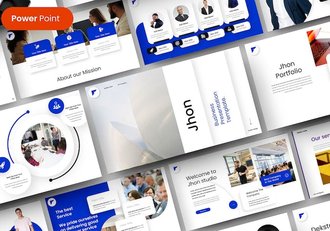 微立体国外商业商务风格企业宣传介绍通用PPT模板 - 顶尖PPT