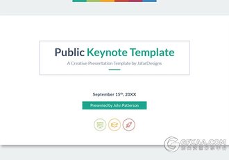 310页扁平化简约大气商务通用keynote模板 - 顶尖PPT