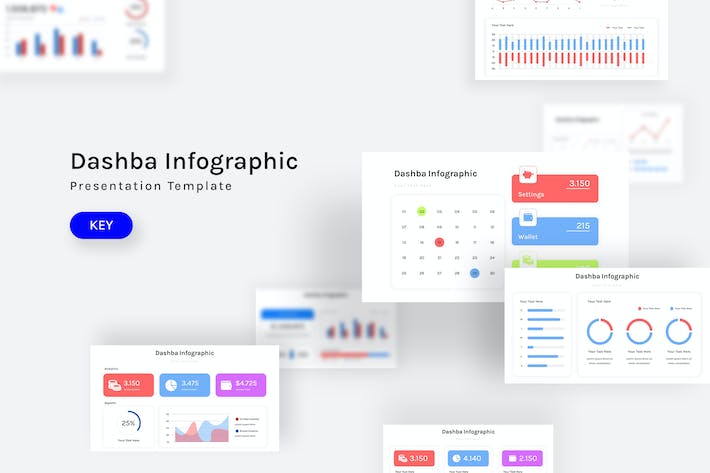 工作规划日期图表展示Keynote模板 - 顶尖PPT
