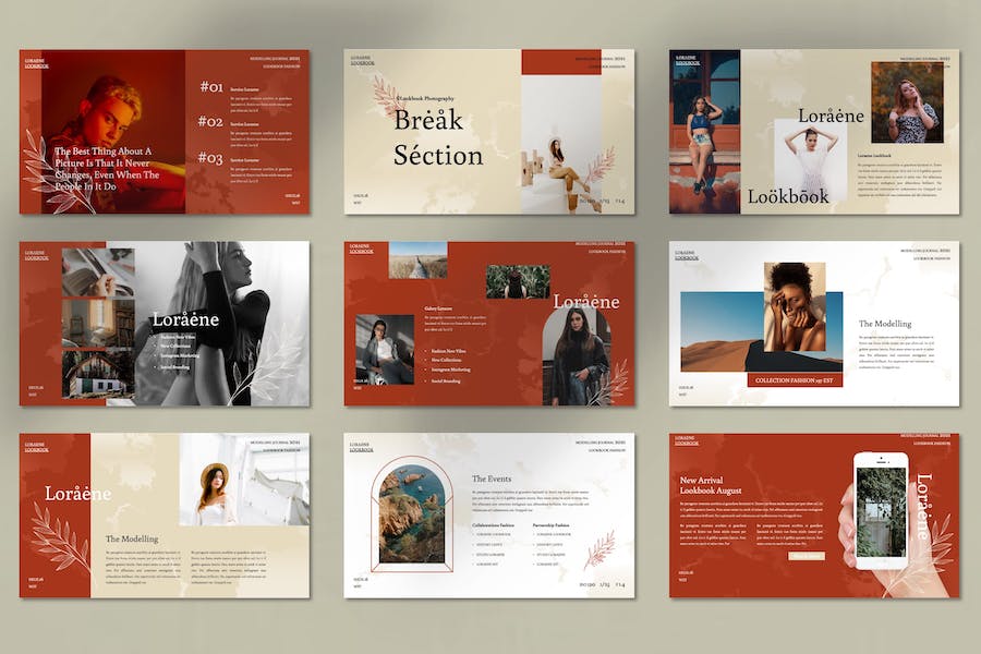 建筑室内设计3D建模展示Keynote模板 - 顶尖PPT