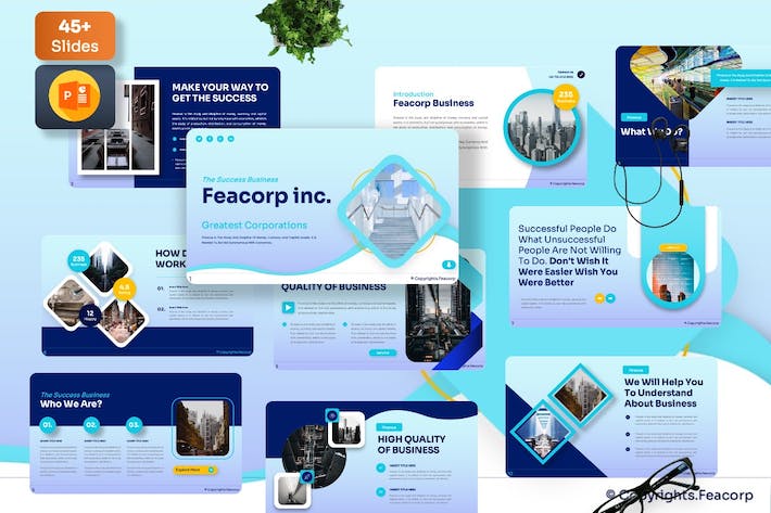 企业公司讲述展示推介方案PPT模板 - 顶尖PPT