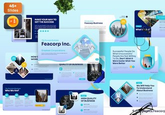 企业公司讲述展示推介方案PPT模板 - 顶尖PPT