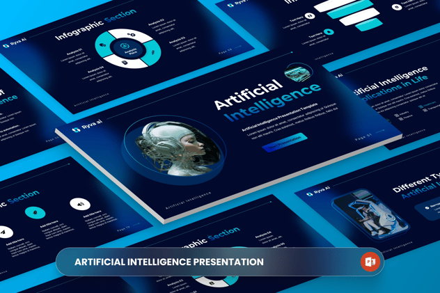 AI 人工智能PowerPoint模板 - 顶尖PPT