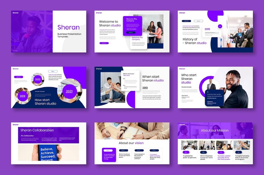 商务项目合作会议谈论keynote模板 - 顶尖PPT