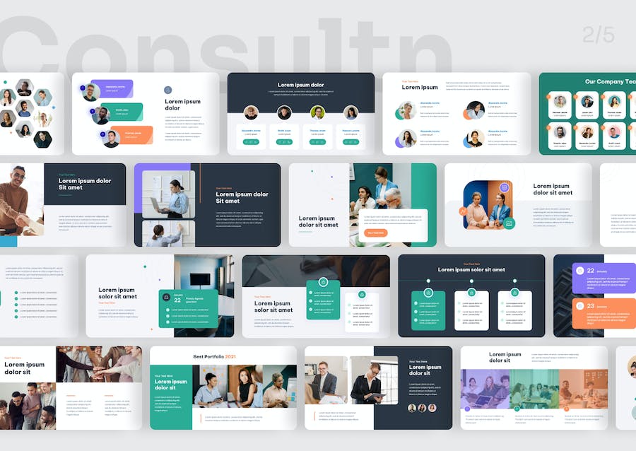 咨询服务多用途通用方案PPT模板 - 顶尖PPT