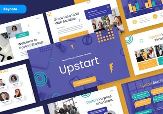 初创企业商务现代keynote模板 - 顶尖PPT