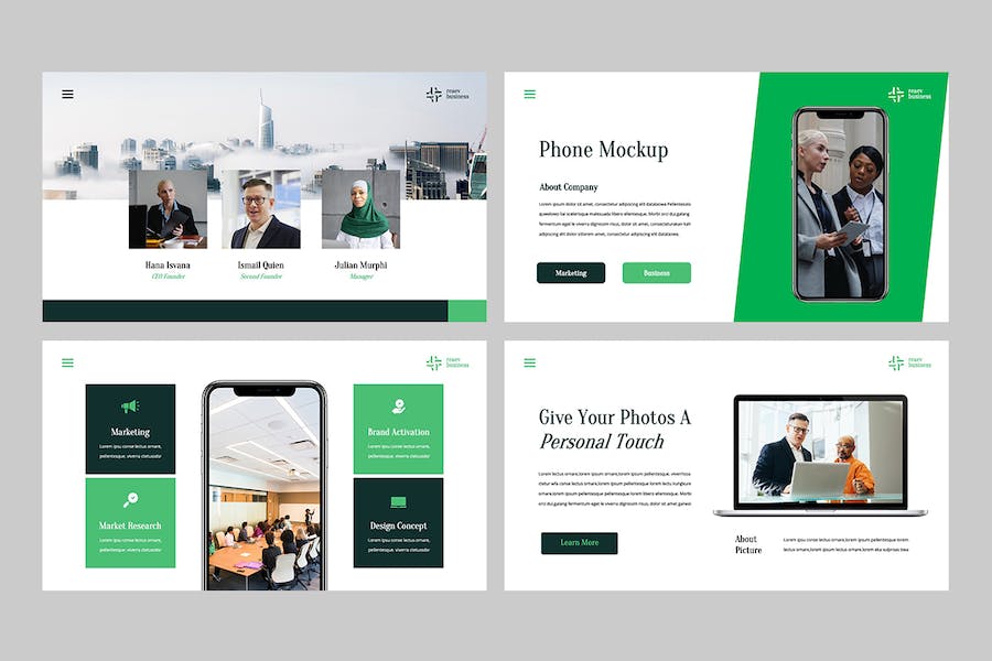 创业项目融资路演商业计划书Keynote模板 - 顶尖PPT
