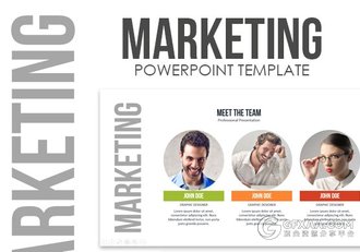 100页扁平化彩色图形图标商务PPT模板 - 顶尖PPT