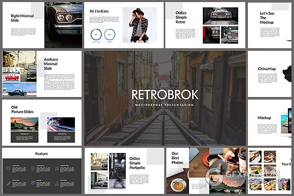 简约大气摄影图片展示keynote模板 - 顶尖PPT