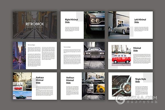 简约大气摄影图片展示keynote模板 - 顶尖PPT