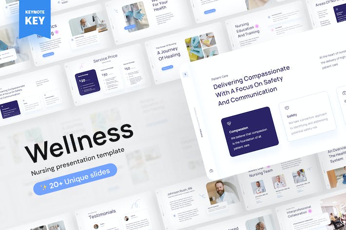健康护理卫生养生讲座方案Keynote模板 - 顶尖PPT