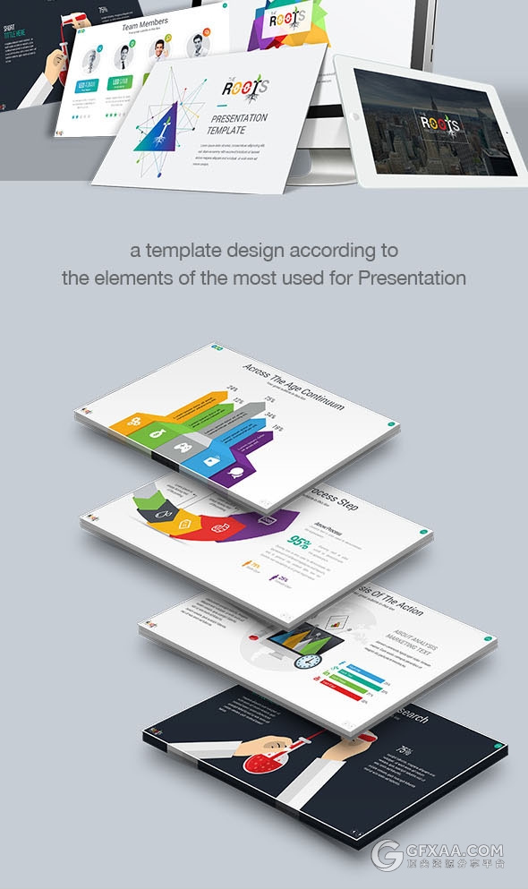 472页大型数据逻辑图图标多行业通用PPT模板 - 顶尖PPT