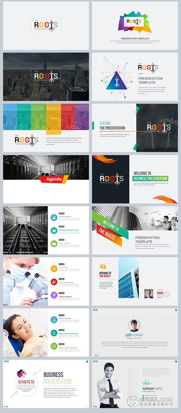 472页大型数据逻辑图图标多行业通用PPT模板 - 顶尖PPT