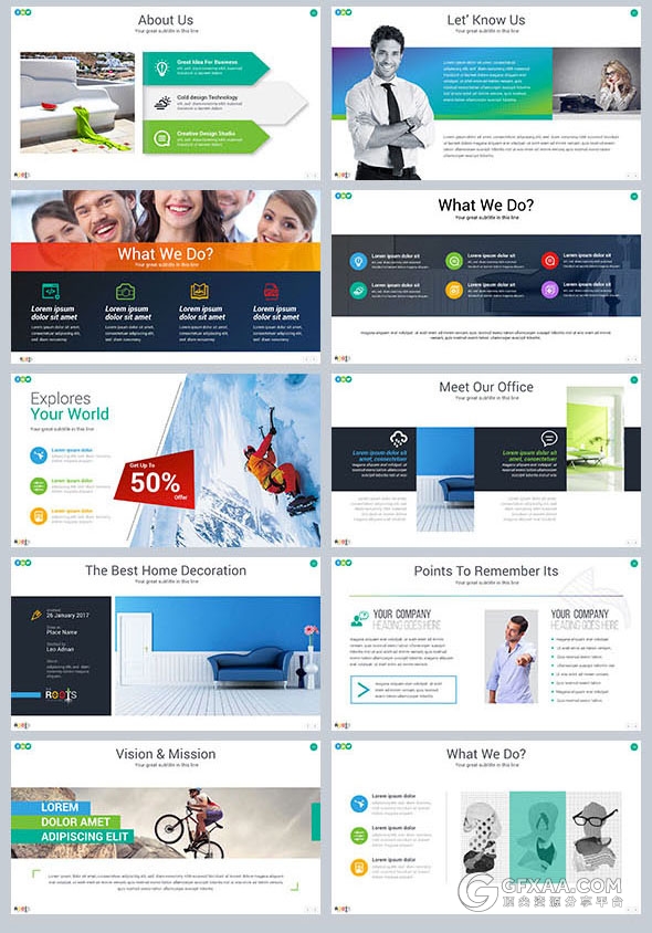472页大型数据逻辑图图标多行业通用PPT模板 - 顶尖PPT