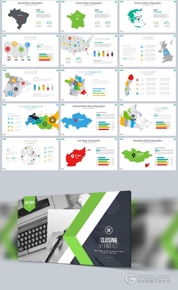 472页大型数据逻辑图图标多行业通用PPT模板 - 顶尖PPT
