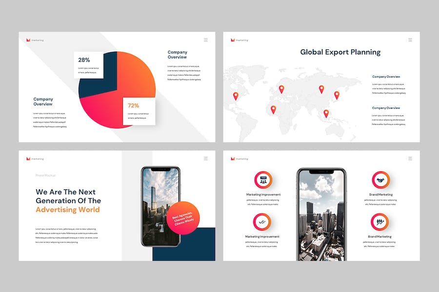 商业市场营销策略展示PPT模板 - 顶尖PPT