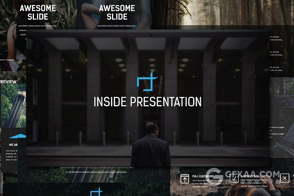 130页简约文艺图片展示商务通用keynote模板 - 顶尖PPT