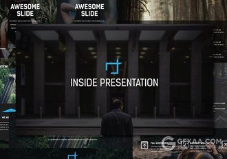 130页简约文艺图片展示商务通用PPT模板 - 顶尖PPT