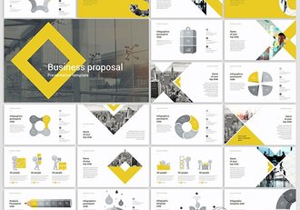 260多页多种配色多种图标商务通用PPT模板 - 顶尖PPT