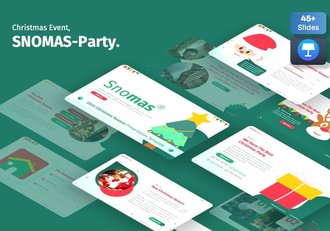 圣诞节主题演讲推介Keynote模板 - 顶尖PPT