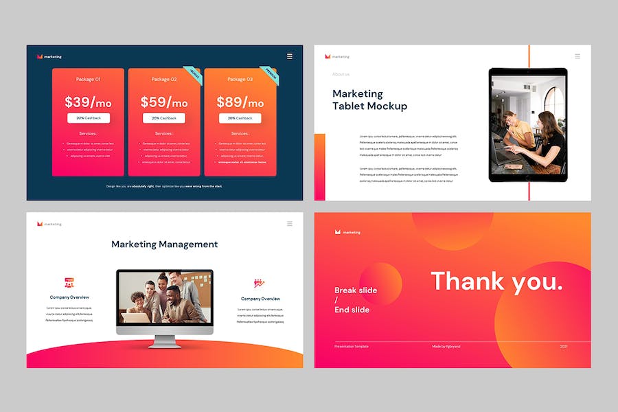 商业市场营销策略展示PPT模板 - 顶尖PPT