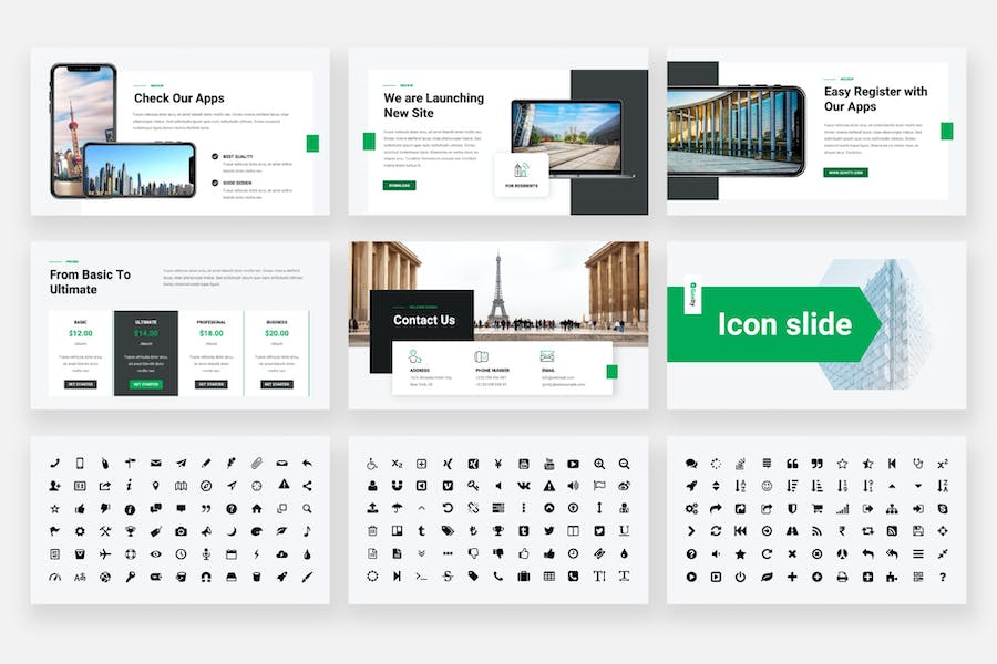 政府城市职能部门报告PPT模板 - 顶尖PPT