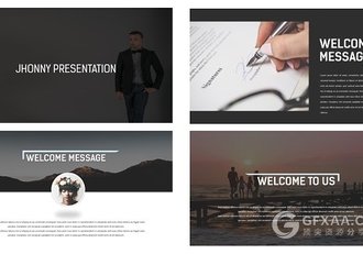 112页季简约大气摄影图片展示PPT模板 - 顶尖PPT