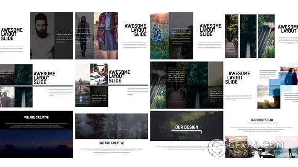 112页季简约大气摄影图片展示PPT模板 - 顶尖PPT