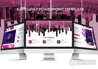 12种配色20多页精美创意商务PPT模板 - 顶尖PPT