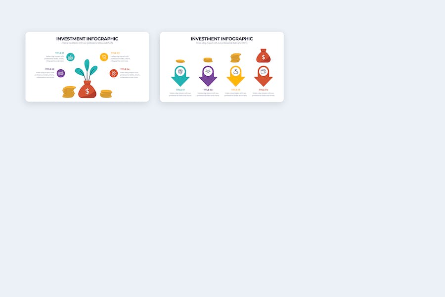 商业投资项目数据分析信息图PPT模板 - 顶尖PPT