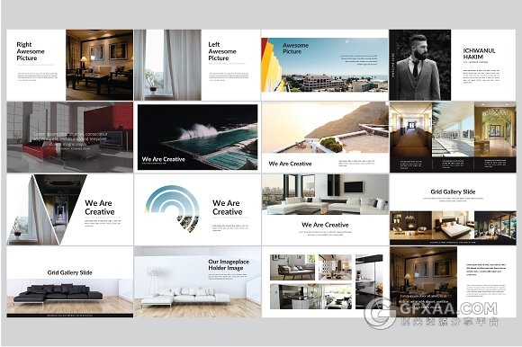 95页极简家居装修风格展示PPT模板 - 顶尖PPT