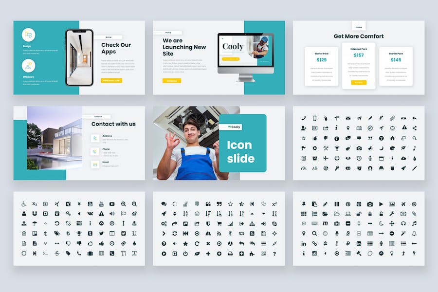 空调售后公司keynote模板 - 顶尖PPT