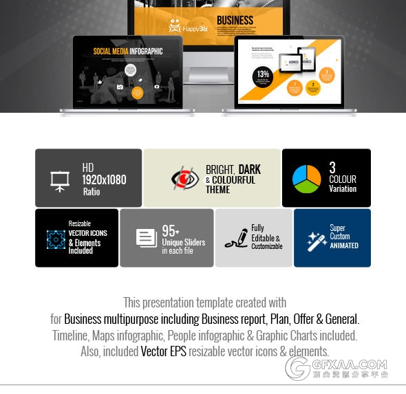 95页欧美商务团队汇报总结keynote模板 - 顶尖PPT